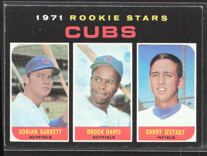 1971 Topps #576 Cubs Rookie Stars (Adrian Garrett / Brock Davis / Garry Jestadt)