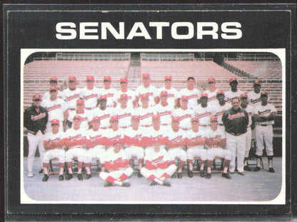 1971 Topps #462 Washington Senators