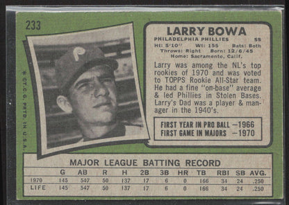 1971 Topps #233 Larry Bowa