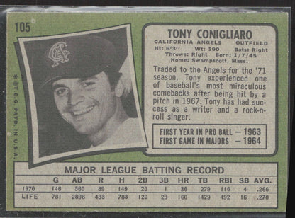 1971 Topps #105 Tony Conigliaro