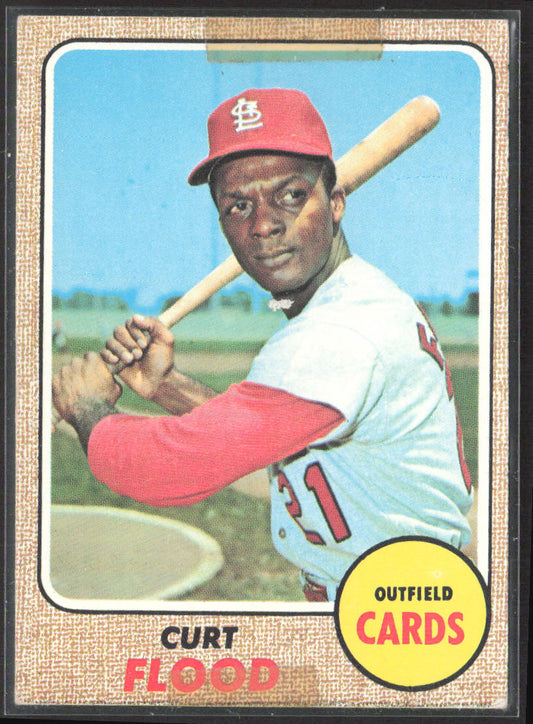 1968 Topps #180 Curt Flood