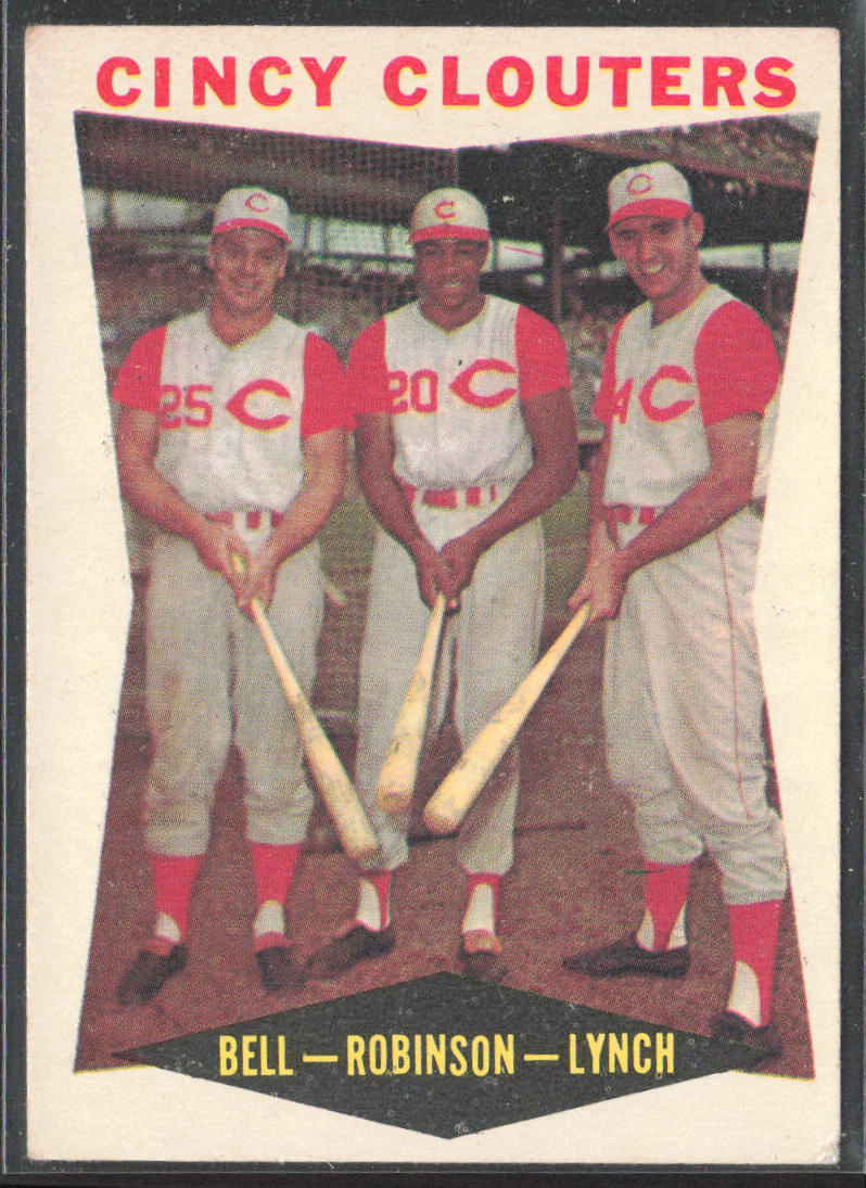 1960 Topps #352 Cincy Clouters (Gus Bell / Frank Robinson / Jerry Lynch) CPC