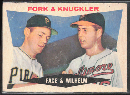 1960 Topps #115 Fork Knuckler (Roy Face / Hoyt Wilhelm) CPC