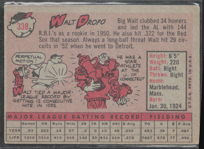 1958 Topps #338 Walt Dropo
