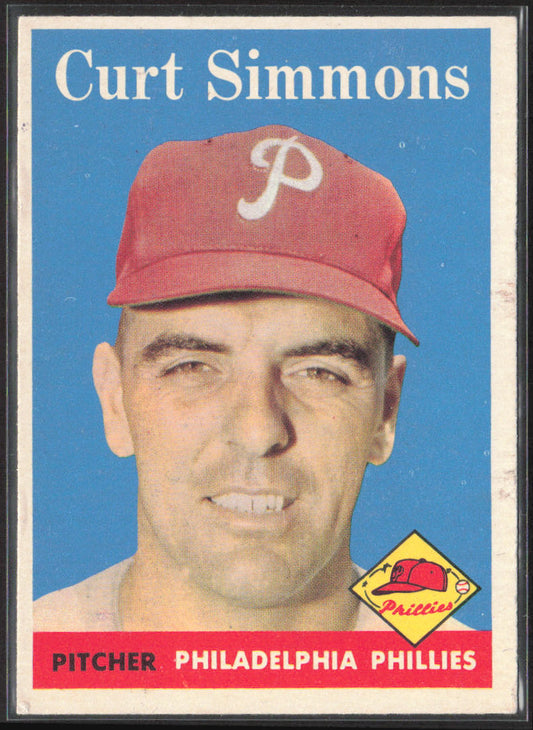 1958 Topps #404 Curt Simmons