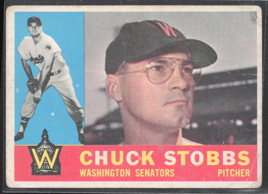 1960 Topps #432a Chuck Stobbs : Gray back