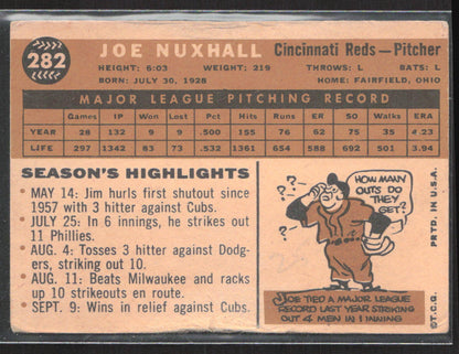 1960 Topps #282 Joe Nuxhall