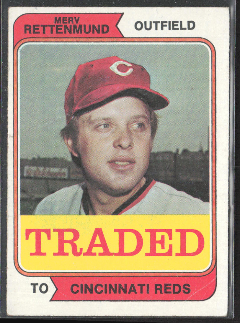 1974 Topps #585T Merv Rettenmund Traded
