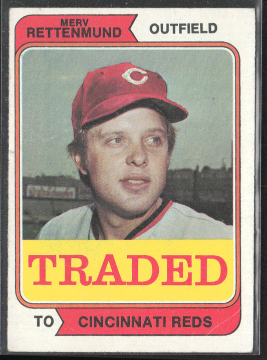 1974 Topps #585T Merv Rettenmund Traded