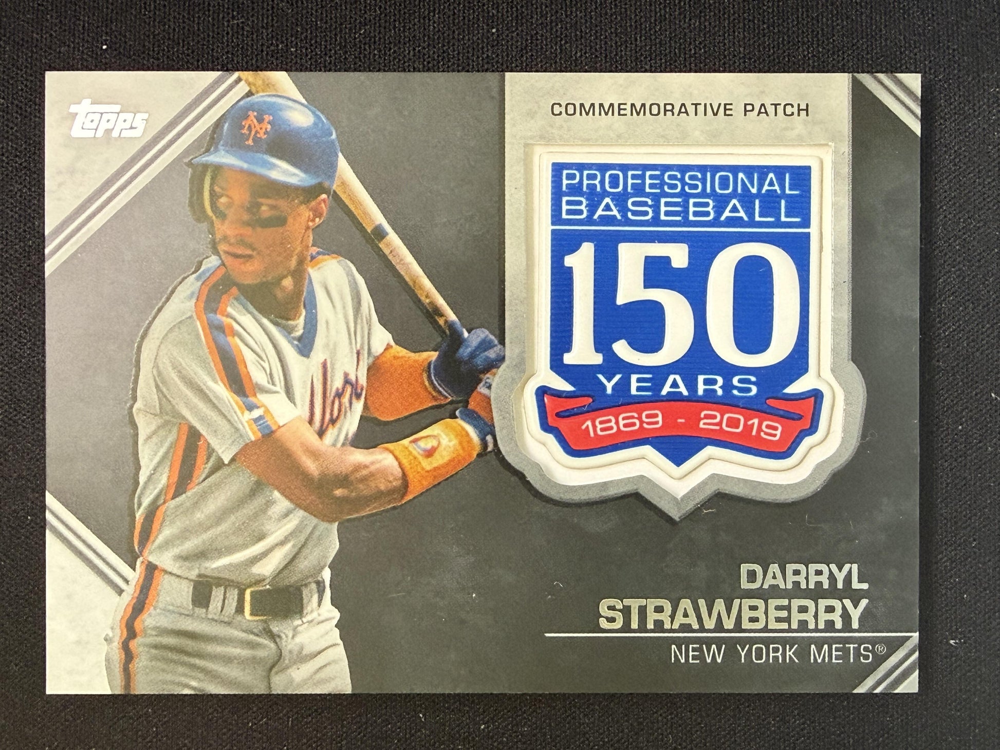 2019 Topps Update #AMP-DS Darryl Strawberry 150th Ann Man Patch Relics
