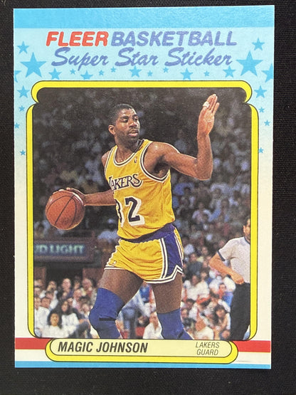 1988-89 Fleer #6 Magic Johnson Stickers