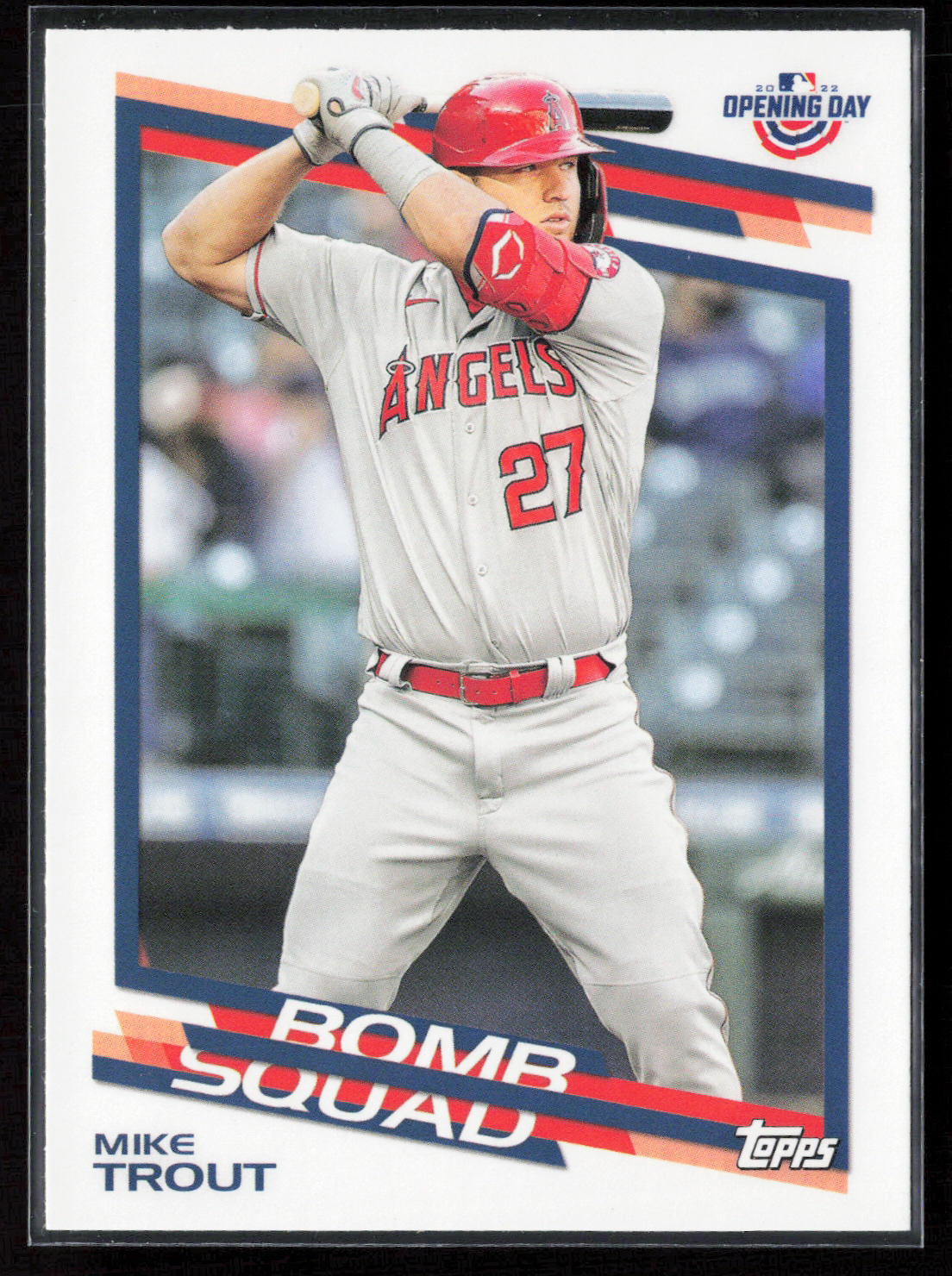 2022 Topps Opening Day #BS-8 Mike Trout Bomb Squad