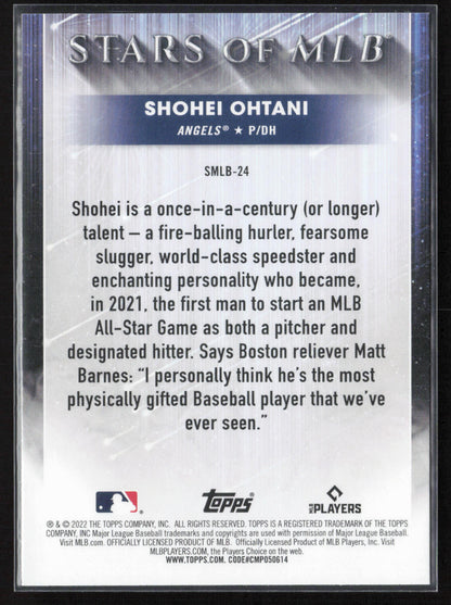 2022 Topps #SMLBC-24 Shohei Ohtani Stars of MLB Chrome