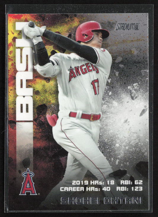 2020 Stadium Club #BAB-3 Shohei Ohtani Bash & Burn