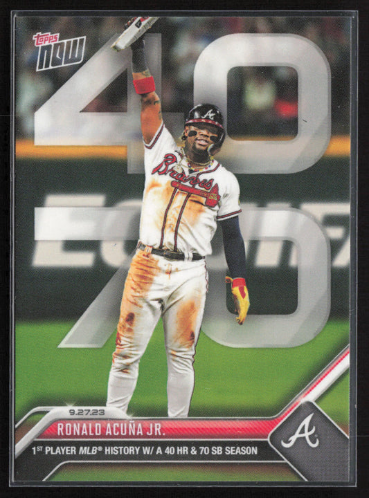 2023 Topps Now #927 Ronald Acuña Jr.
