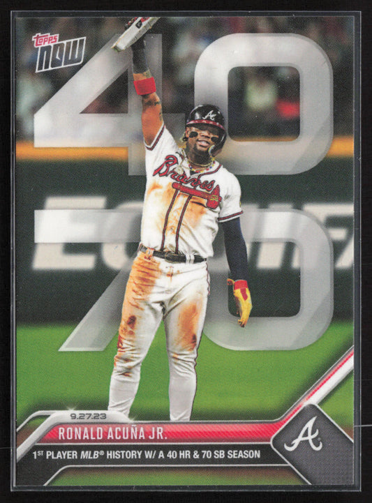 2023 Topps Now #927 Ronald Acuña Jr.