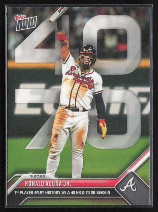 2023 Topps Now #927 Ronald Acuña Jr.