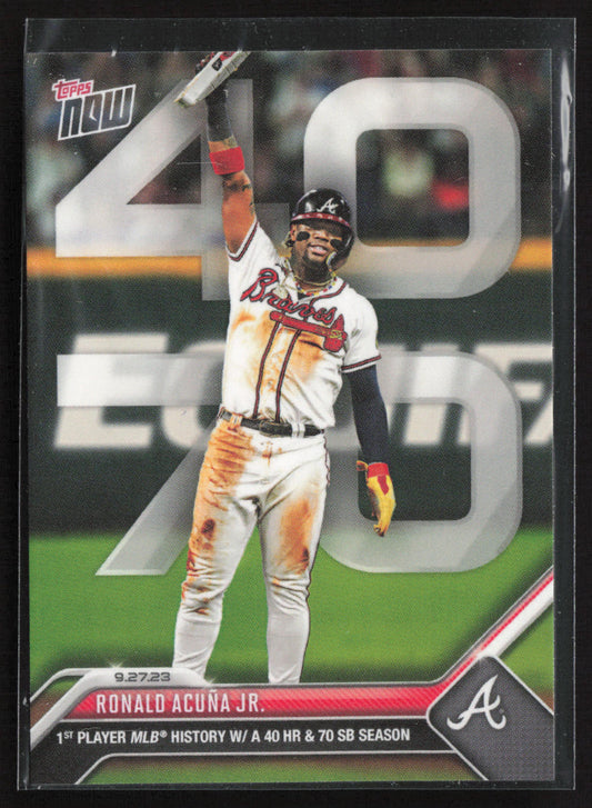 2023 Topps Now #927 Ronald Acuña Jr.