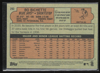 2021 Topps Heritage #293 Bo Bichette