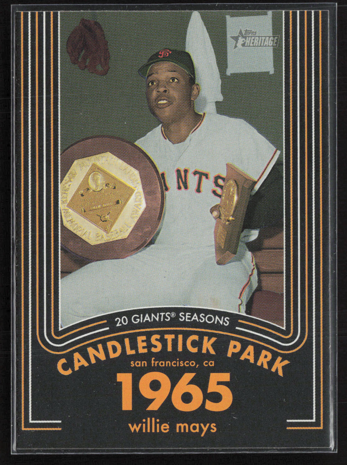 2020 Topps Heritage #15 Willie Mays 20 Giants Seasons