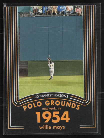 2020 Topps Heritage #5 Willie Mays 20 Giants Seasons