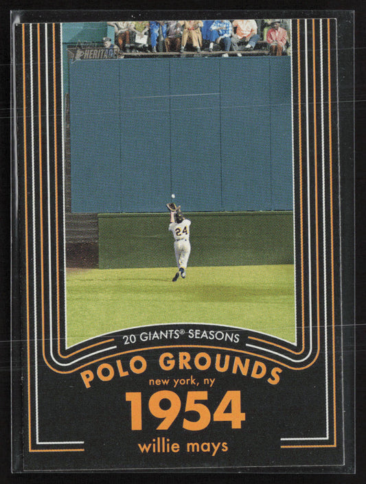 2020 Topps Heritage #5 Willie Mays 20 Giants Seasons