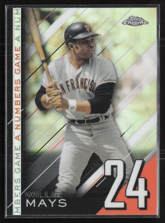 2020 Topps Update #NG-18 Willie Mays A Numbers Game