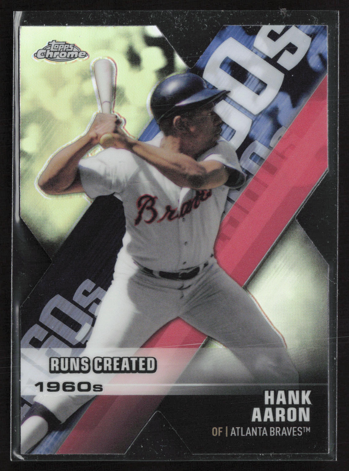 2020 Topps Chrome #DOD-4 Hank Aaron Decade of Dominance Die Cut
